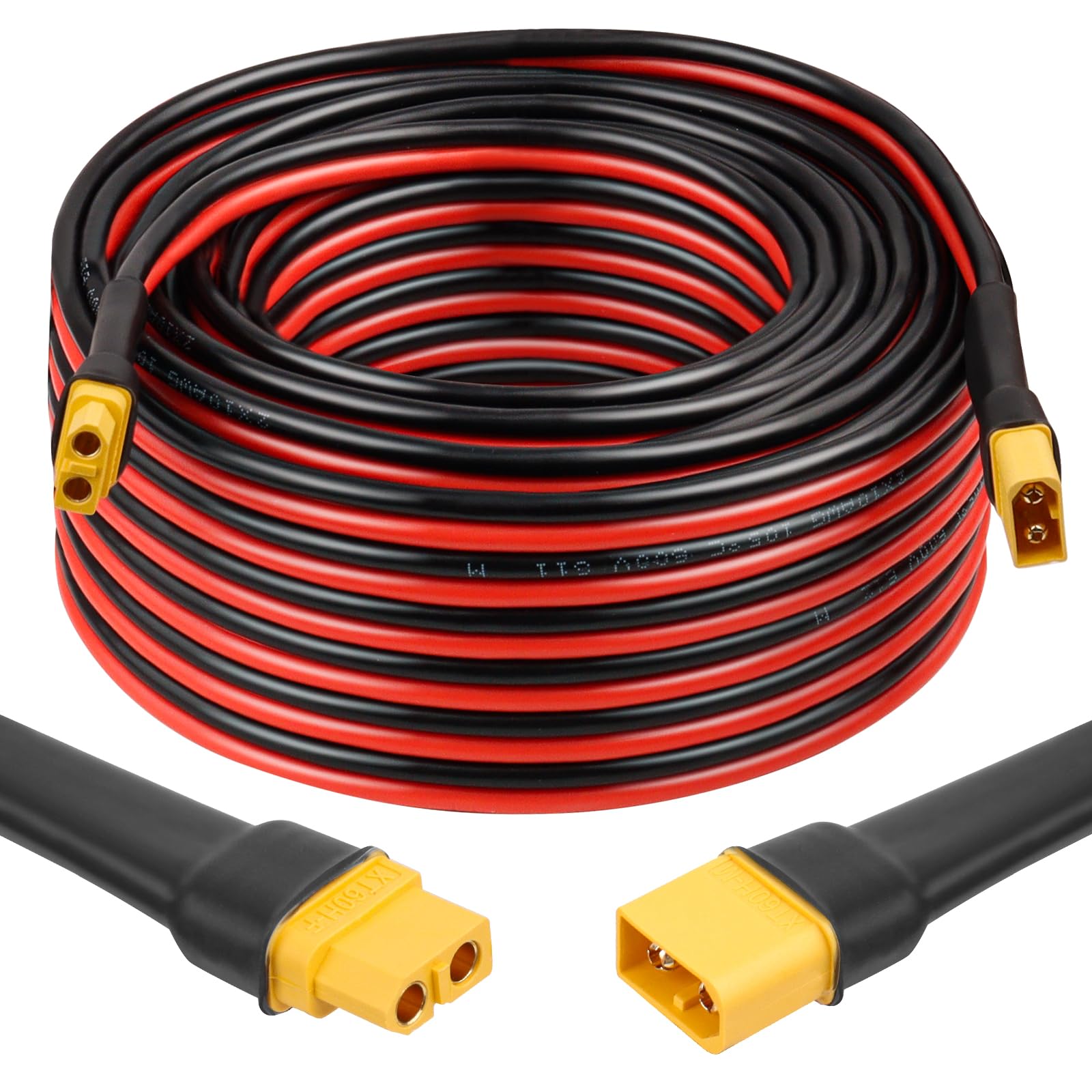 Cable De Extensión Xt60, 15 M, 10 Awg, Alambre De Cobre Estañado Macho A Hembra - Venta Internacional.