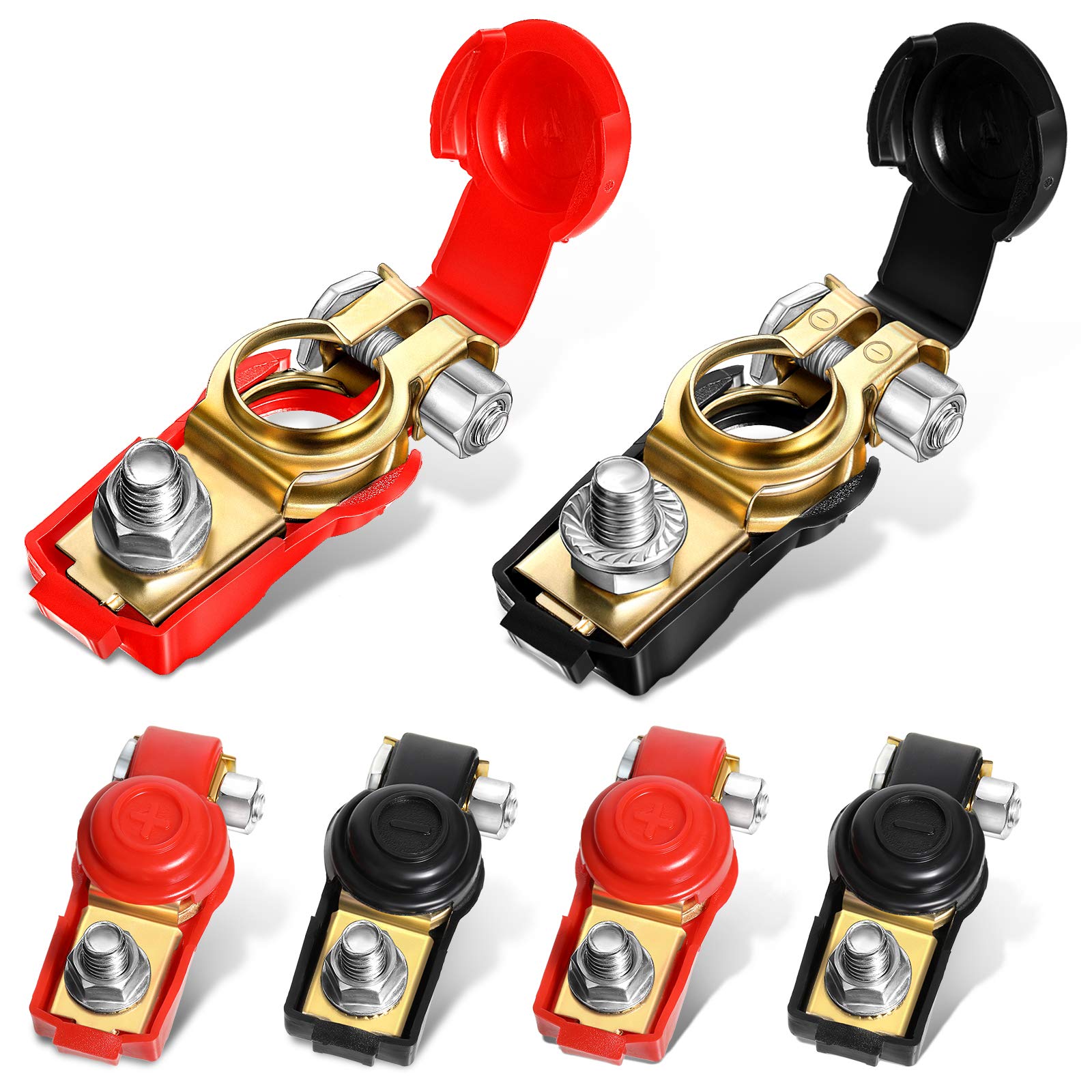 Abrazaderas Para Terminales De Batería De Coche, 6 Piezas, 12 V/24 V/48 V - Venta Internacional.