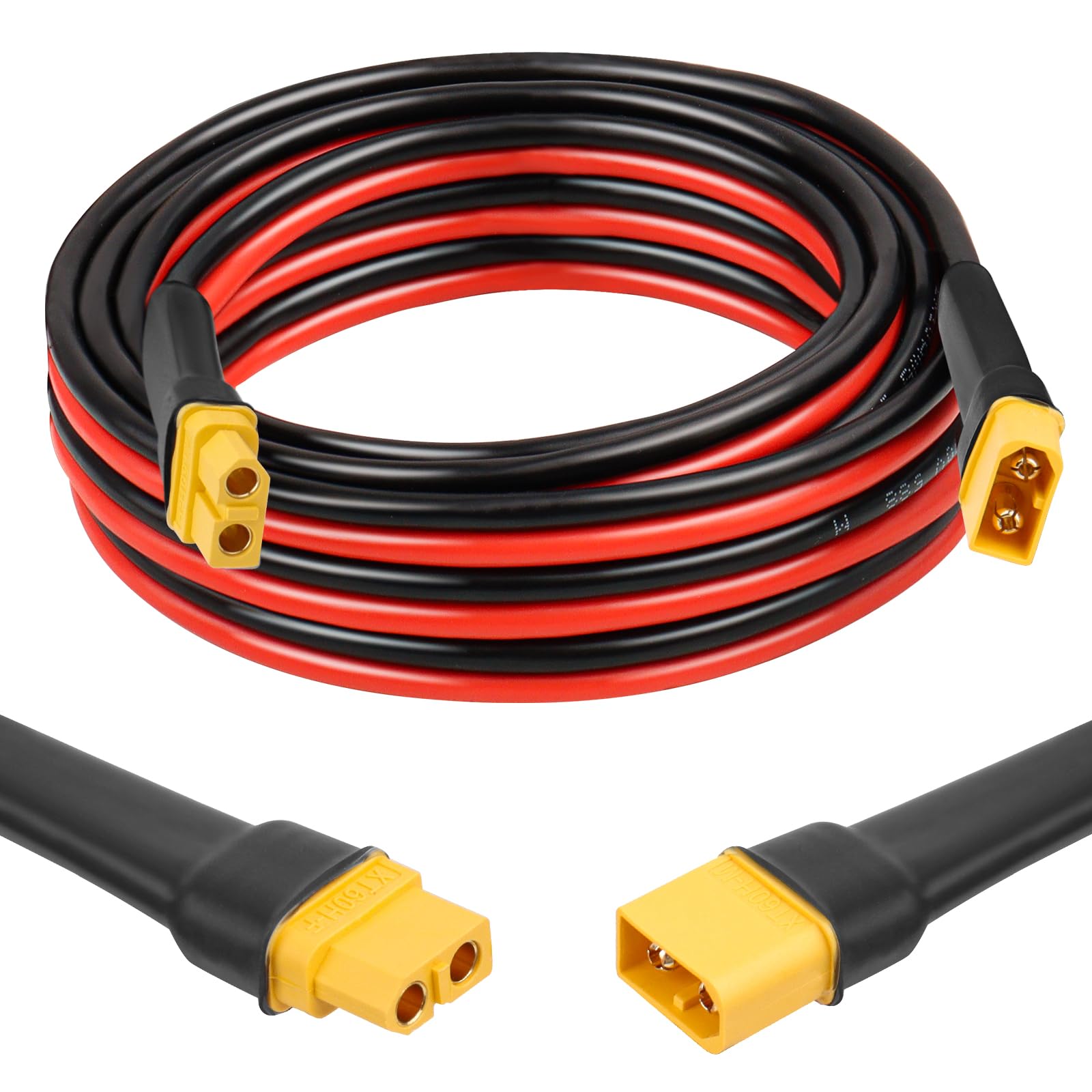 Cable De Extensión Xt60 De Cobre Estañado De 3 M Y 10 Awg Para Modelos Rc - Venta Internacional.