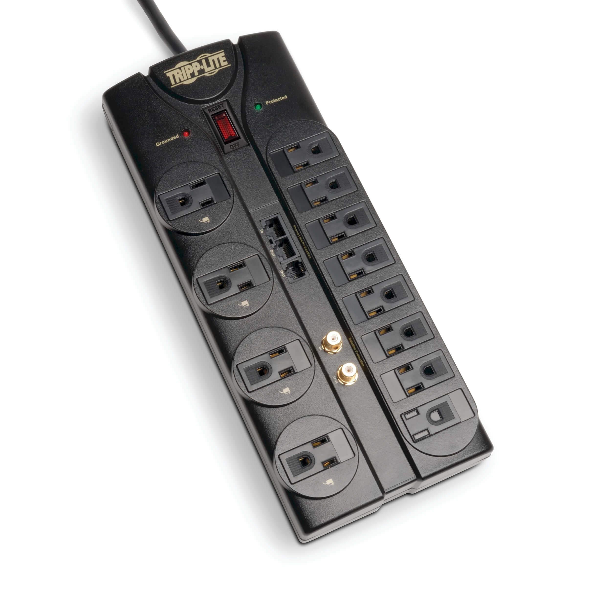 Protector Contra Sobretensiones Tripp Lite Tlp1208sat, 12 Enchufes - Venta Internacional.