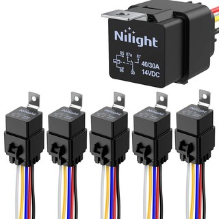 Foto 1 | Set De Relés Y Arneses Automotrices Nilight 50044r, Paquete De 5 - Venta Internacional.