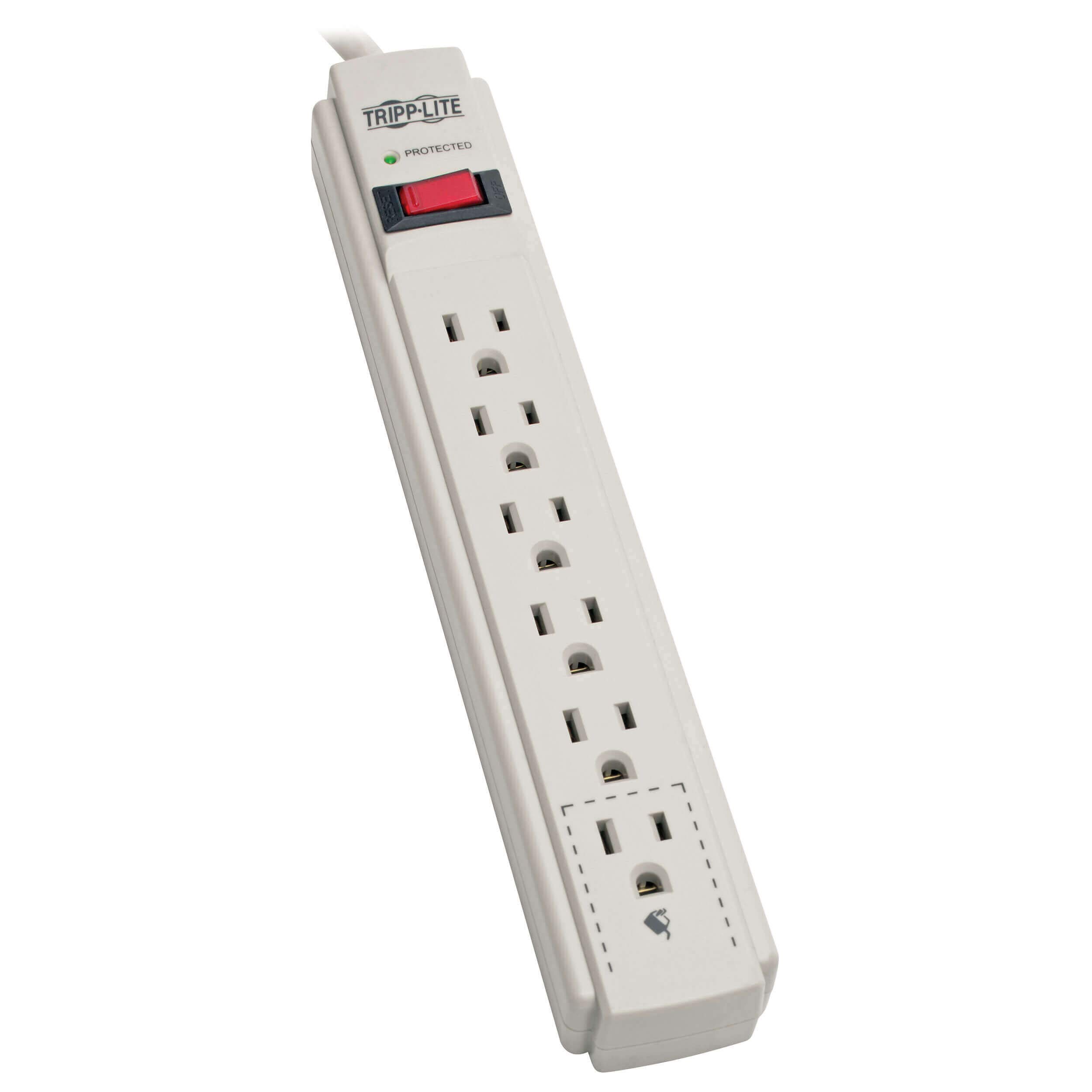 Protector Contra Sobretensiones, Cable Tripp Lite De 6 Salidas, 120 V Y 8 Pies - Venta Internacional.