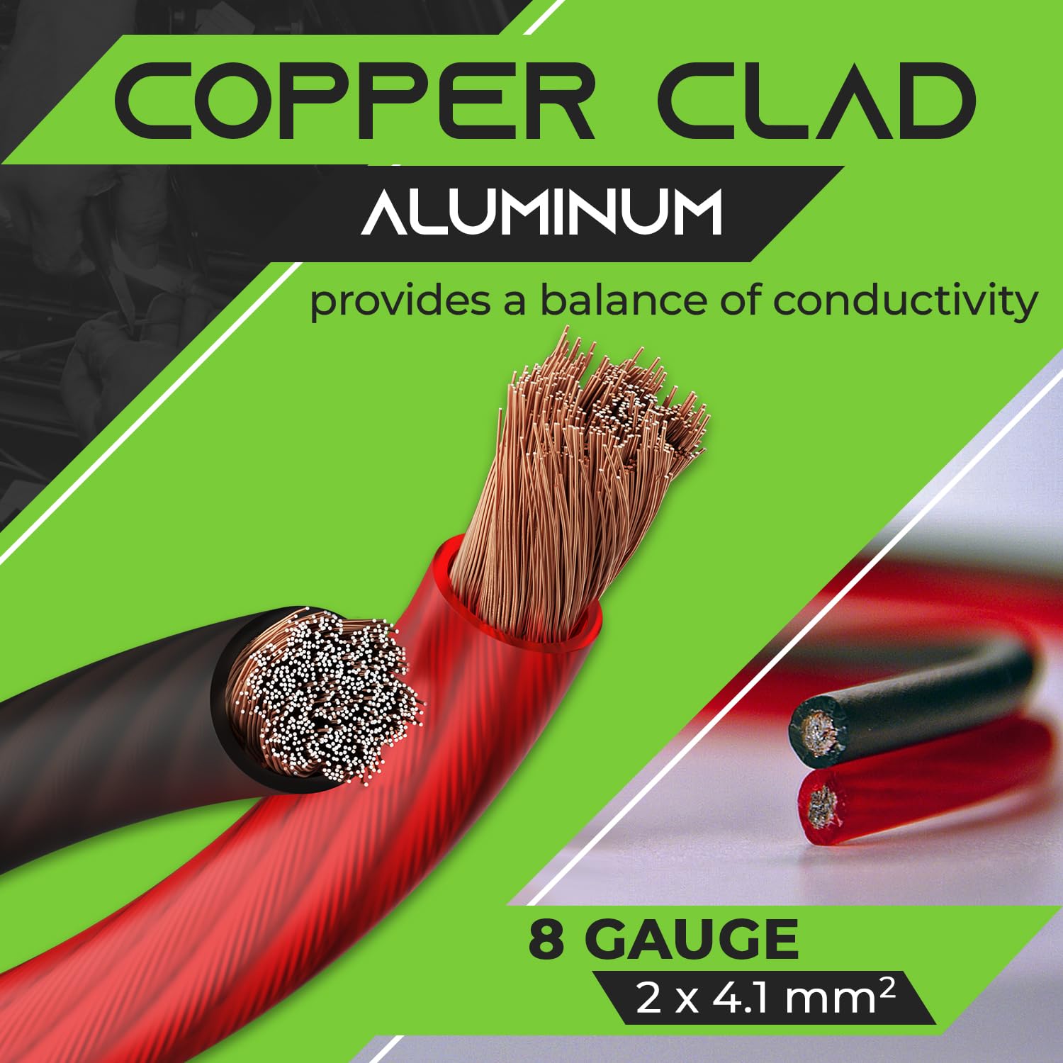 Foto 3 pulgar | Calibre 8 Wire Gearit Para Alimentación Automotriz Y Tierra De 7,62 M (25 Pies) - Venta Internacional.