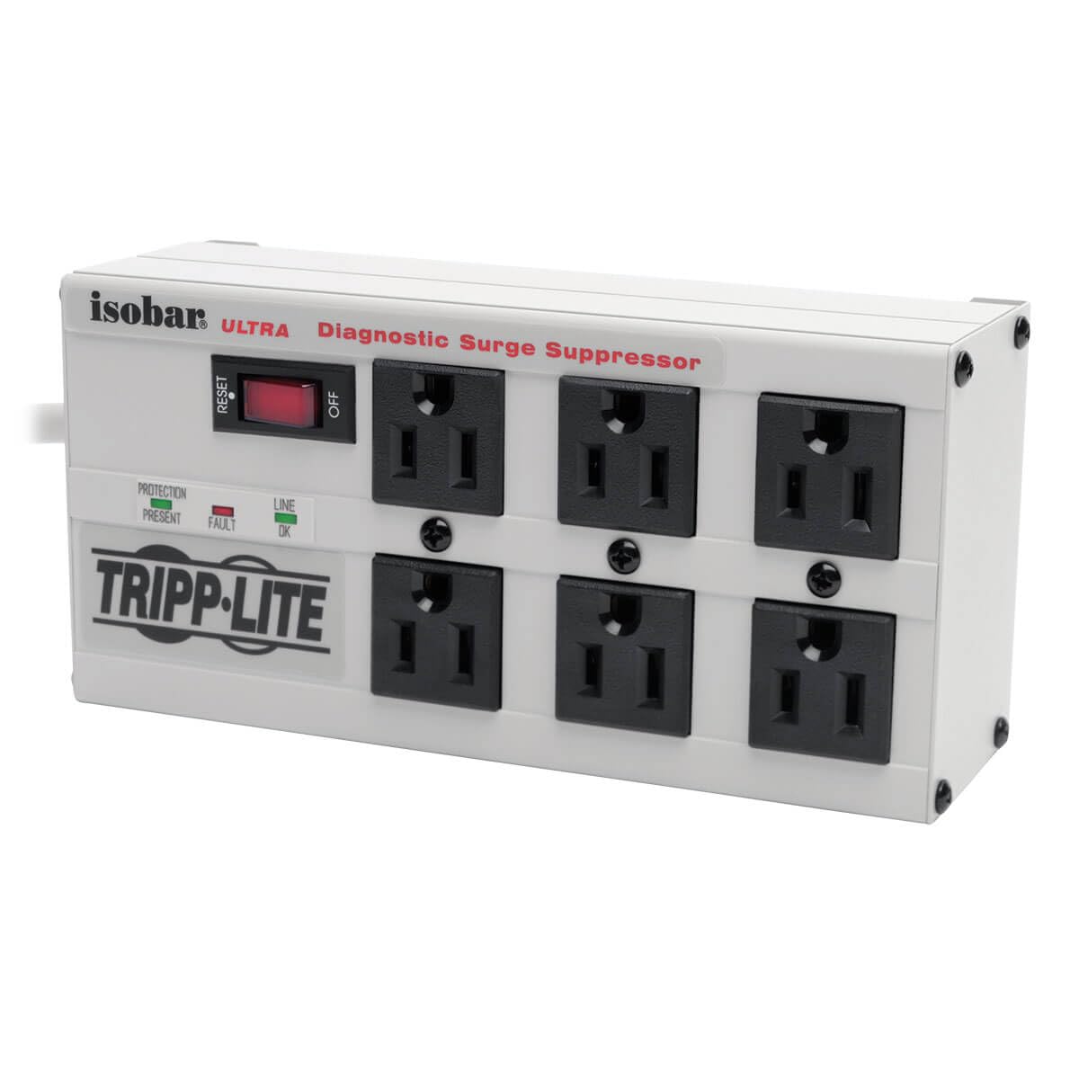 Foto 2 pulgar | Protector Contra Sobretensiones Power Strip Tripp Lite Isobar6 Ultra White - Venta Internacional.