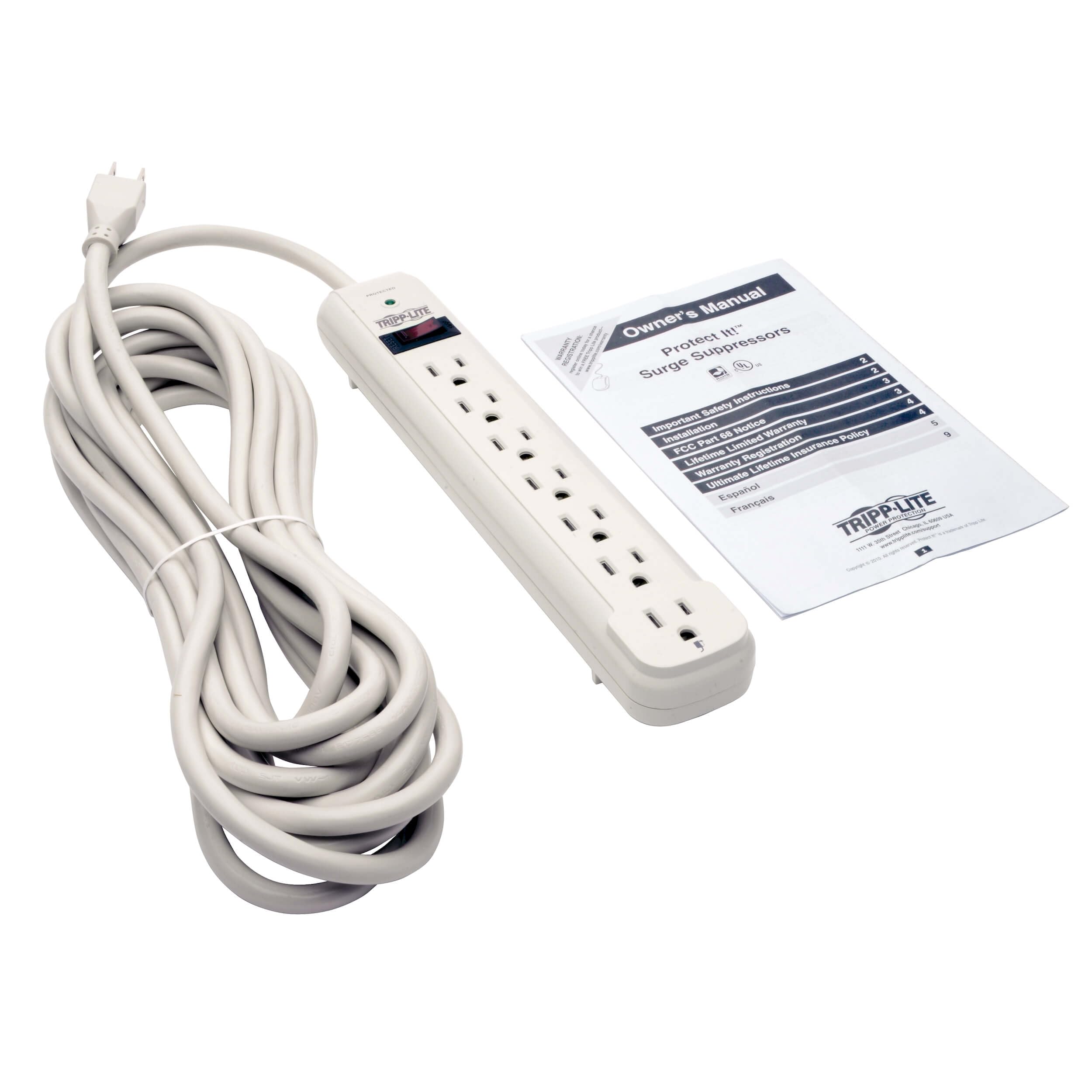 Foto 5 pulgar | Protector Contra Sobretensiones Tripp Lite Tlp725, 7 Enchufes - Venta Internacional.