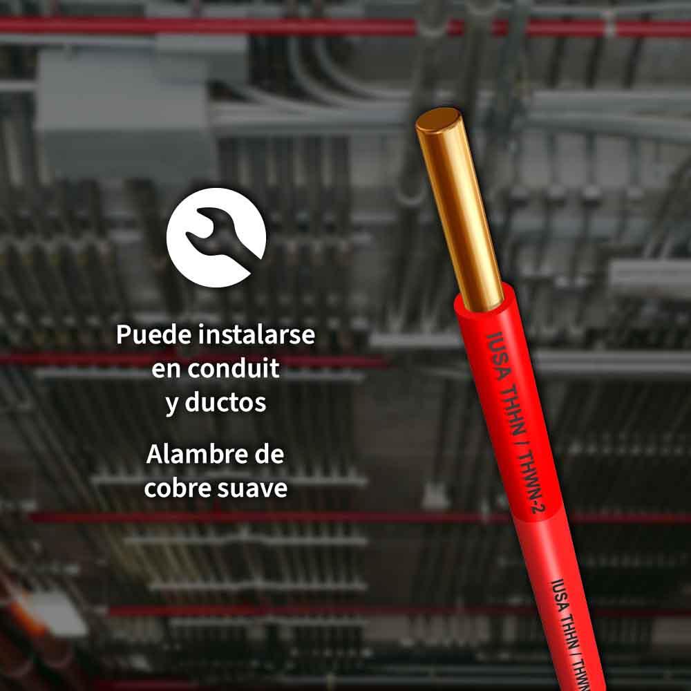 Foto 7 pulgar | Alambre Thw-ls/thhw-ls Ce Rohs Iusa 14 Awg En Caja 100 M Color Rojo