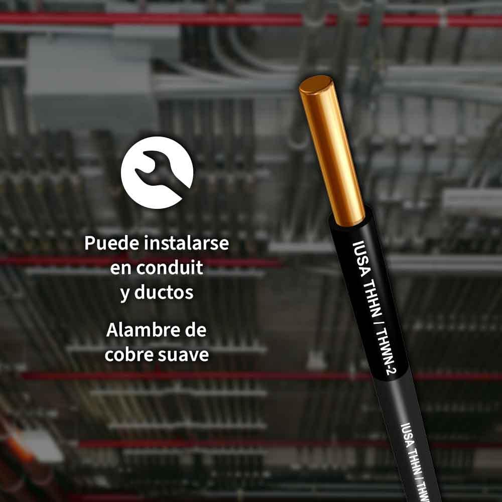 Foto 7 pulgar | Alambre Thw-ls/thhw-ls Ce Rohs Iusa 14 Awg En Caja 100 M Color Negro