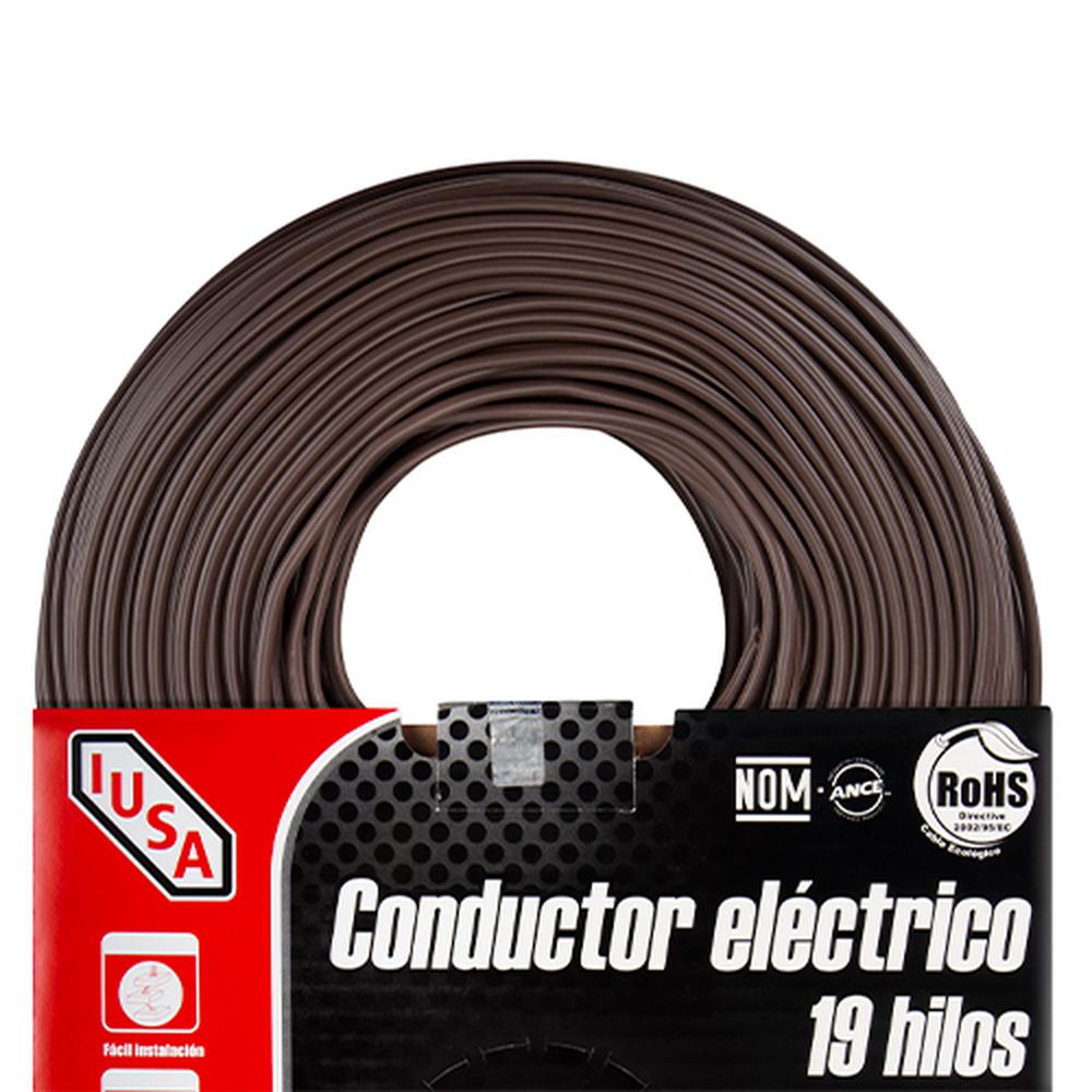 Foto 4 pulgar | Rollo De Cable Flexible Pot Iusa 14 Awg 100 M Color Café
