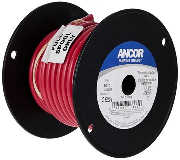Foto 1 | Cable Ancor 112505 De Cobre Estañado, 6 Awg (13 Mm2), Rojo, 50 Pies - Venta Internacional.