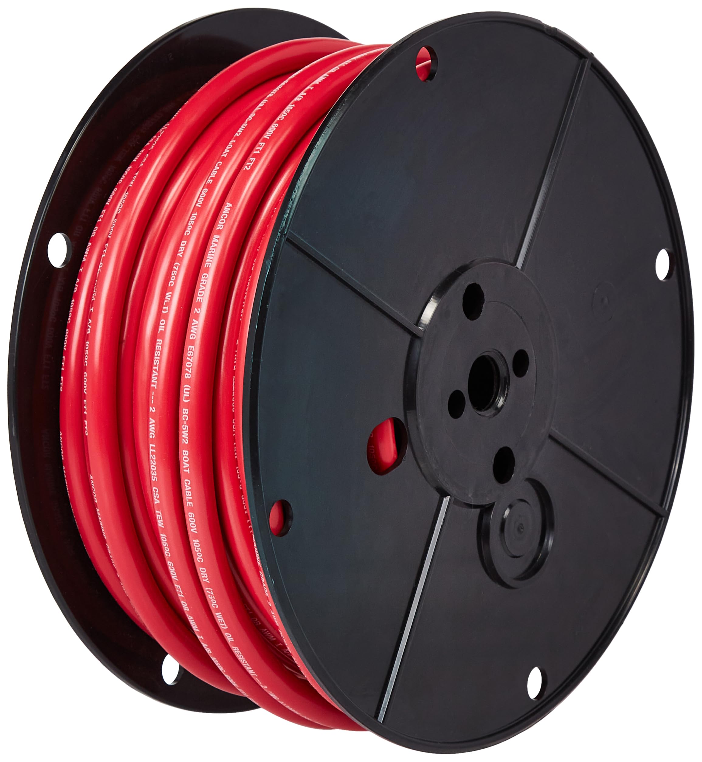Cable De Batería Ancor 114505 De Cobre Estañado  2 Awg (32 Mm2)  Rojo  50 Pies - Venta Internacional.