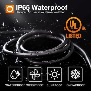 Foto 4 | Cable De Extensión Addlon 25 Ft Exterior Impermeable 16awg 3 Clavijas | Negro Certificado Ul