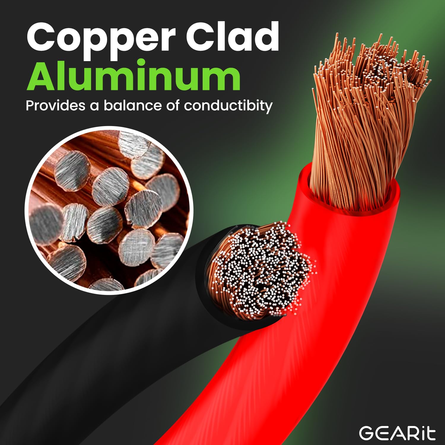 Foto 2 | Wire Gearit Calibre 10 (45 M Cada Uno  Negro/rojo)  Cobre Cca - Venta Internacional.