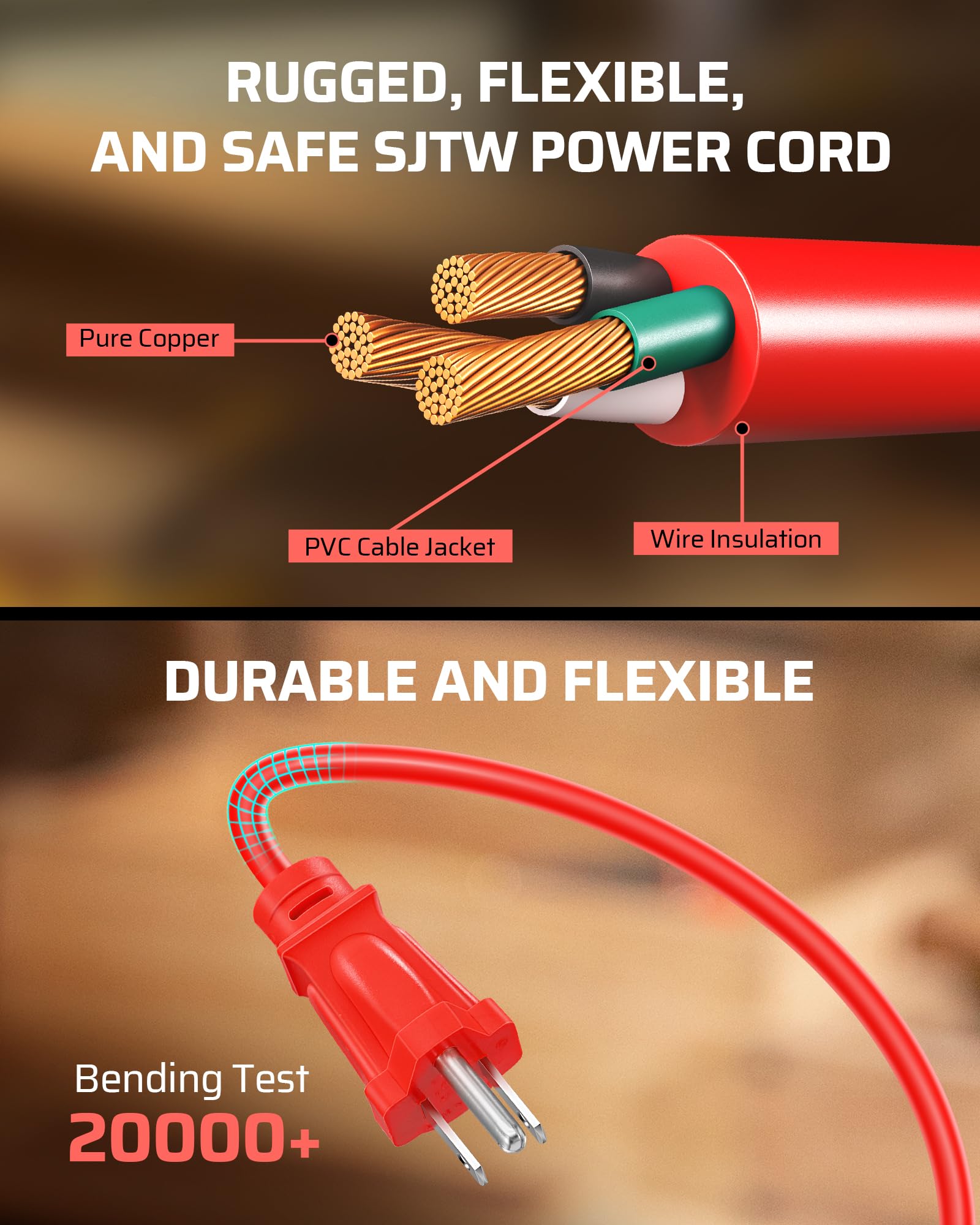Foto 5 pulgar | Bobina De Cable Dewenwils Con 4 Tomas De Corriente  2 Puertos Usb De 3 4 A - Venta Internacional.