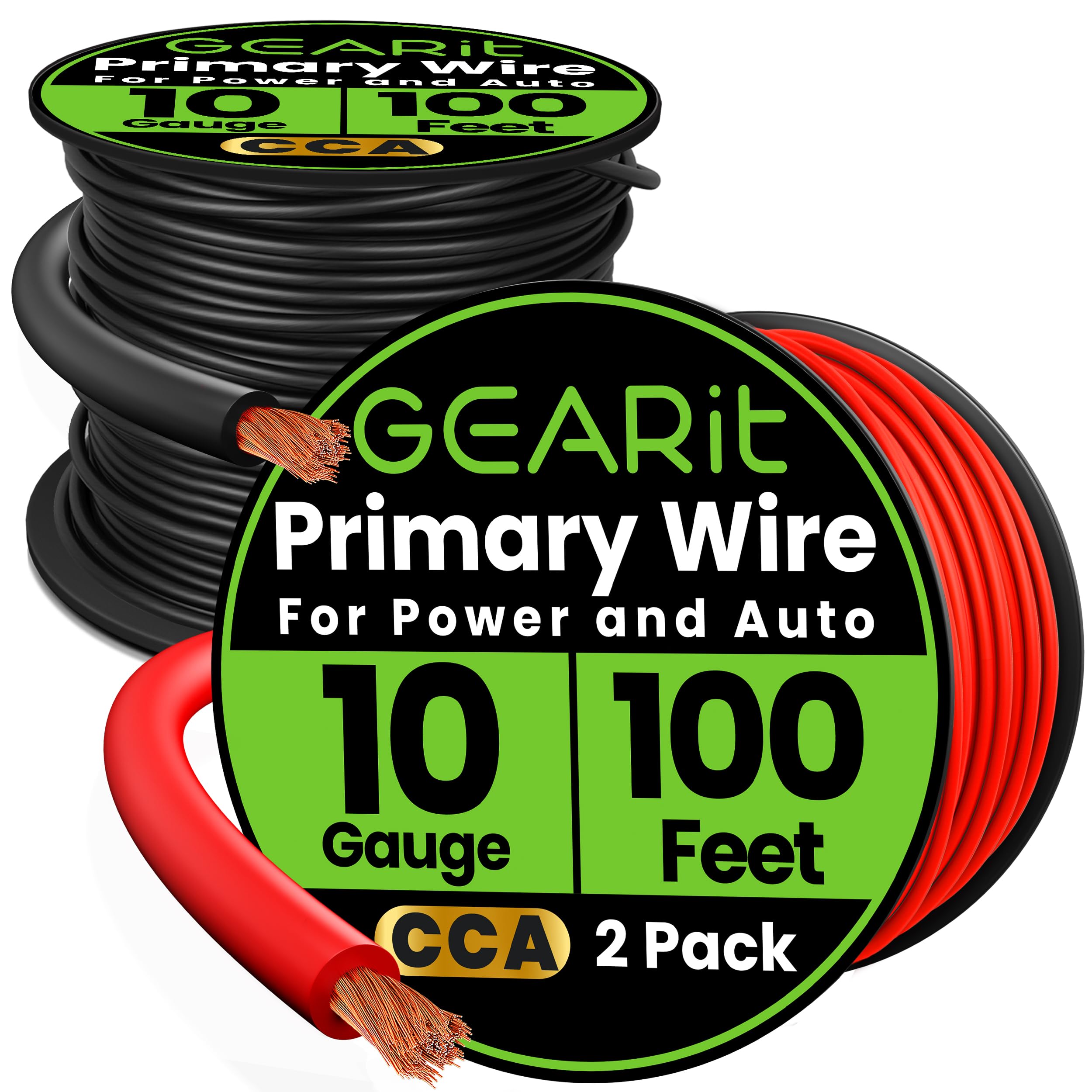 Wire Gearit Calibre 10 (30 M Cada Uno  Negro/rojo)  Cobre Cca - Venta Internacional.