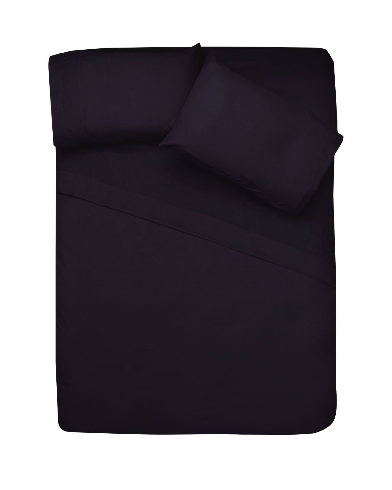 Sábanas Ultrasoft Matrimonial Tesso Home color Negro