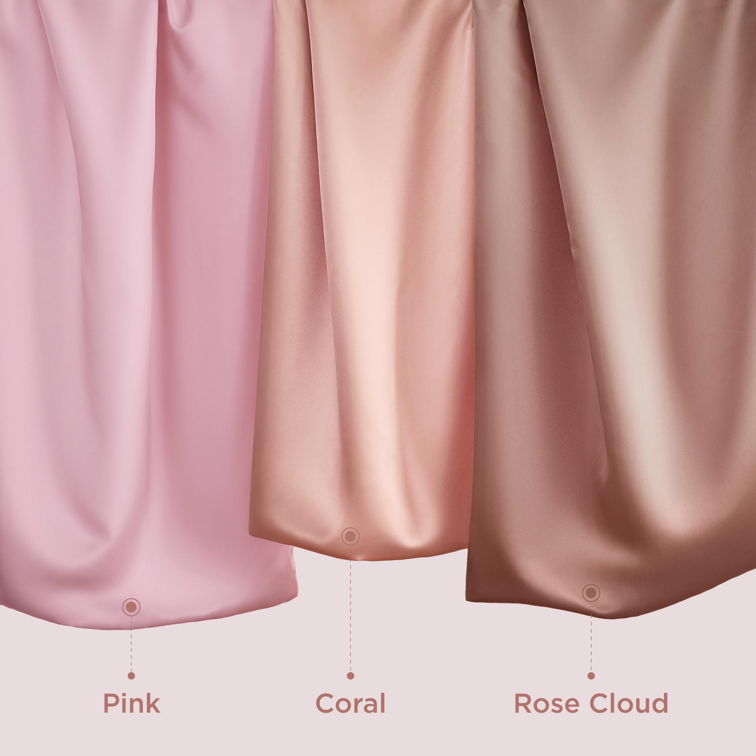Foto 7 pulgar | Funda De Cama De Satén Para Cabello Y Piel Queen Pink, Juego De - Venta Internacional.
