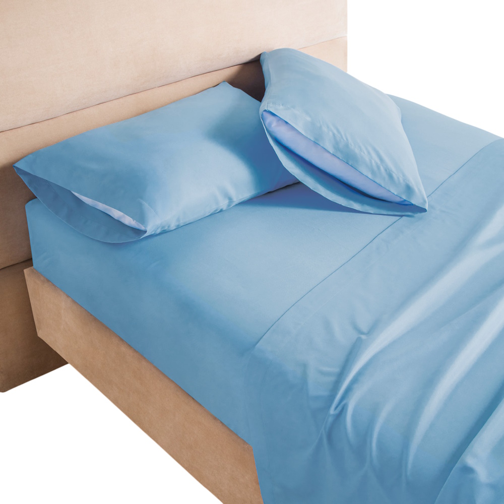 Juego Sábanas Esencial Azul Denim King Size Concord