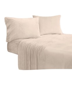 Foto 3 | Juego De Sábana Polar King Size Elefantito Hogar Color Beige Invernal Liso
