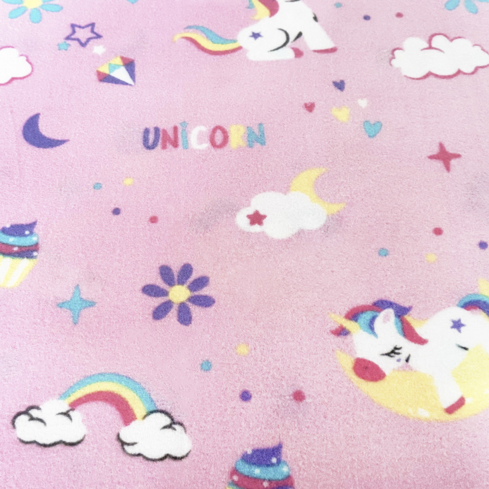 Foto 5 | Juego De Sábana Polar Matrimonial Elefantito Hogar Unicornio Color Rosa Invernal