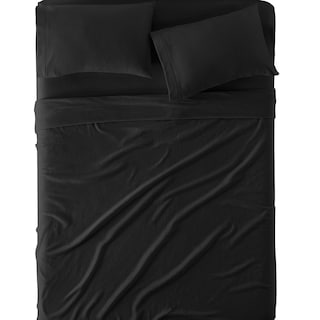 Foto 1 | Juego De Sábana Polar King Size Elefantito Hogar Color Negro Invernal Liso