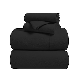 Foto 4 | Juego De Sábana Polar King Size Elefantito Hogar Color Negro Invernal Liso