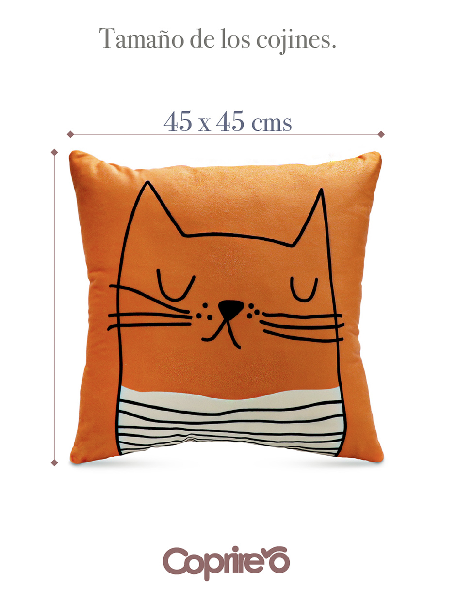 Foto 5 | Set Fundas de Cojín Coprire 23HODE0321 Multicolor 45 X 45 cm 3 Piezas