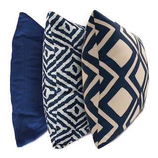 Foto 2 | Set Fundas de Cojín Coprire 23HODE0321 Azul 45 X 45 cm 3 Piezas