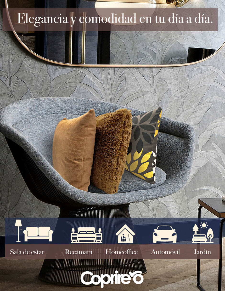 Foto 6 | Set Fundas de Cojín Coprire 23HODE0321 Azul 45 X 45 cm 3 Piezas