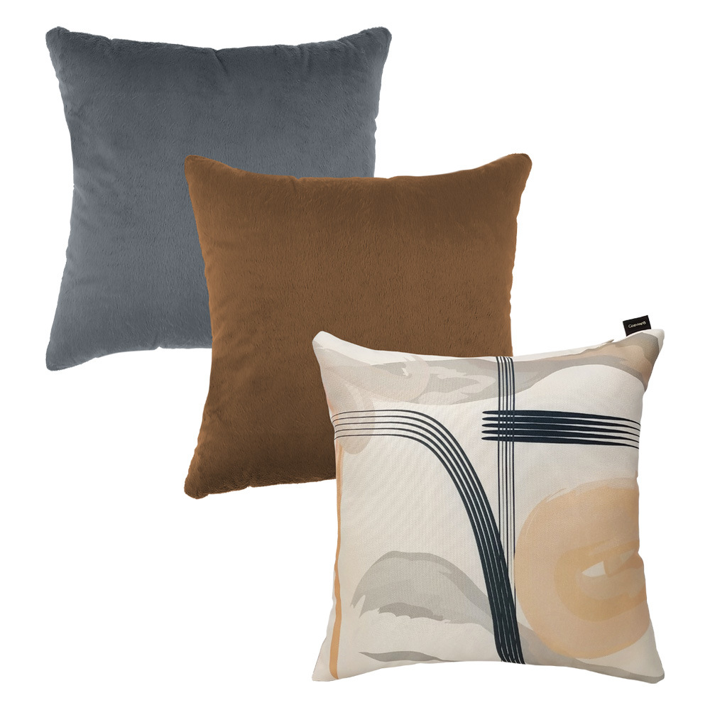 Set Fundas de Cojín Coprire 23HODE0321 Multicolor 45 X 45 cm 3 Piezas