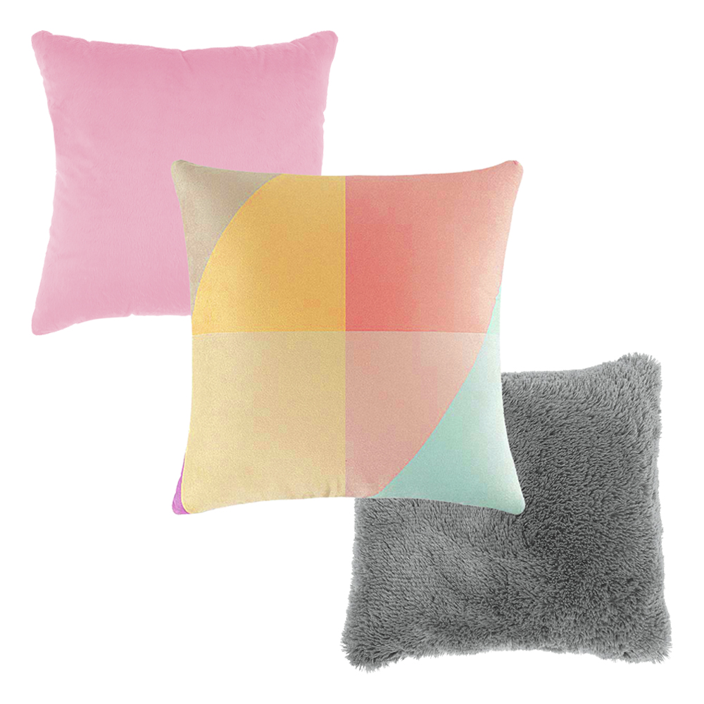 Set Fundas de Cojín Coprire 23HODE0321 Multicolor 45 X 45 cm 3 Piezas