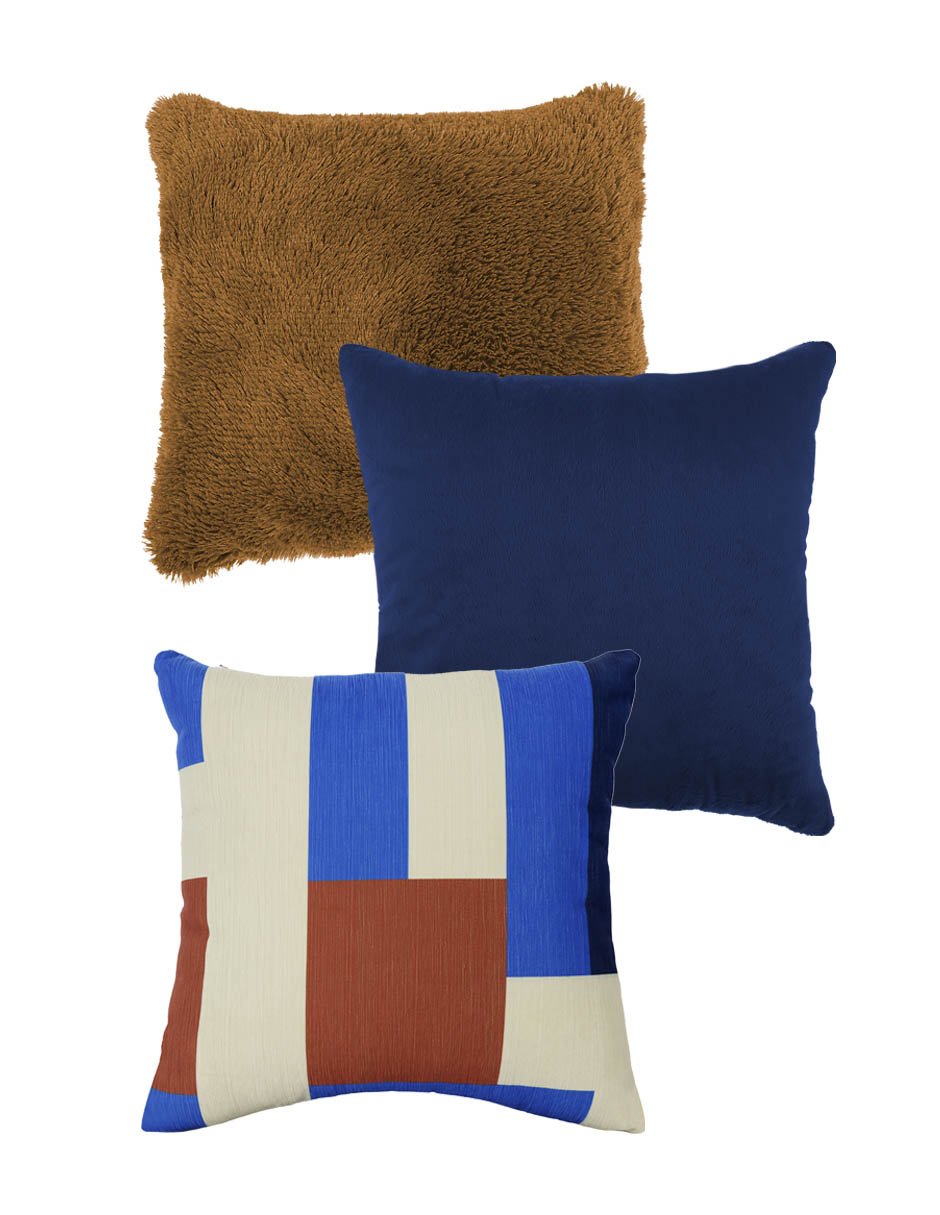 Set Fundas de Cojín Coprire 23HODE0321 Multicolor 45 X 45 cm 3 Piezas
