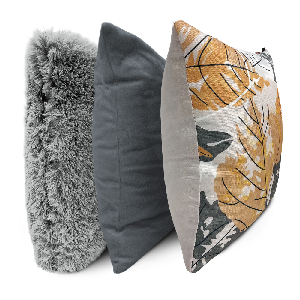 Set 3 Fundas de Cojín Decorativo Coprire 45 x 45 cm