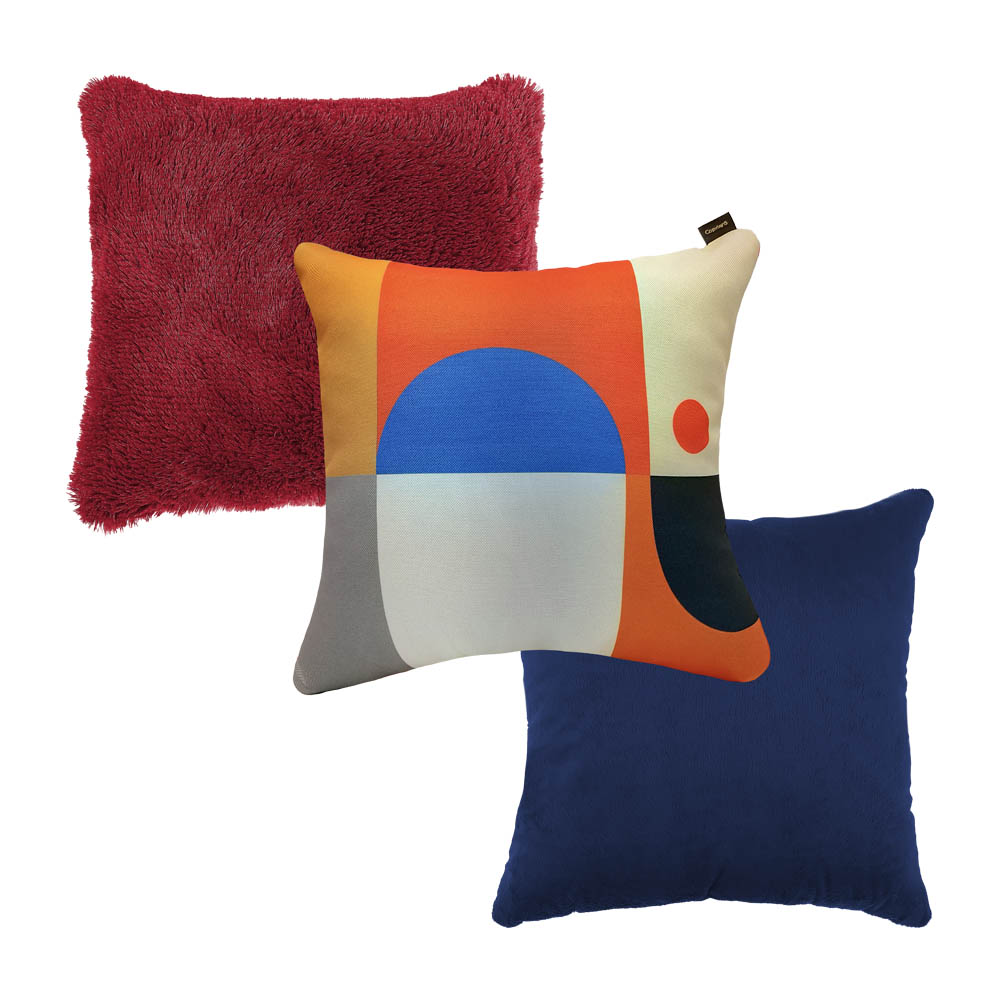 Foto 2 pulgar | Set Fundas de Cojín Coprire 23HODE0321 Multicolor 45 X 45 cm 3 Piezas