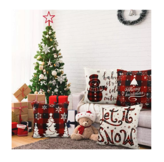 Foto 4 | Fundas para Almohadas Belug Navideñas 4 Piezas