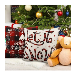 Foto 5 | Fundas para Almohadas Belug Navideñas 4 Piezas