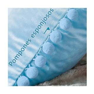 Foto 4 | Fundas Para Cojines Decorativos De Terciopelo 45 X 45 Cm 2 Pzs, Azul