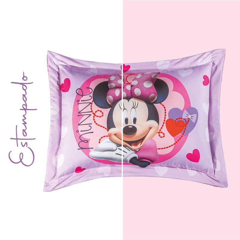 Foto 4 pulgar | Funda Decorativa Estándar Concord Minnie Love Microfibra