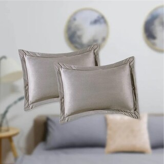 Foto 2 | Funda Decorativa Estándar Velvet Gris Medio Concord