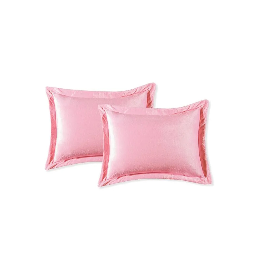 Foto 2 pulgar | Funda Decorativa Estándar Velvet Rosa Lisa Concord