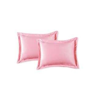 Foto 1 | Funda Decorativa Estándar Velvet Rosa Lisa Concord