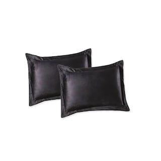 Foto 1 | Funda Decorativa Estándar Velvet Negro Lisa Concord