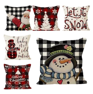 Foto 1 | Fundas para Cojines Belug Navideños 6 Piezas