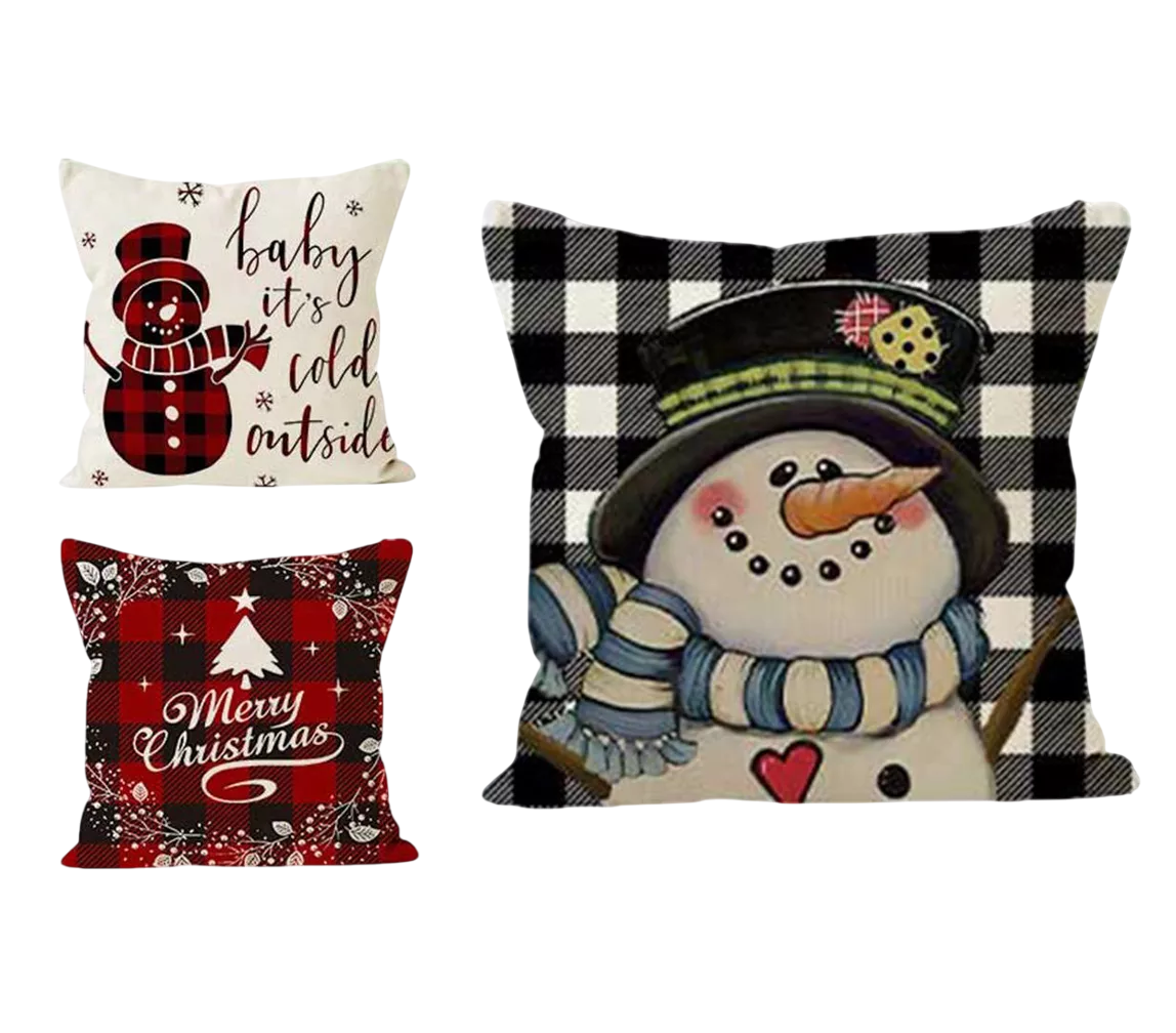 Foto 3 pulgar | Fundas para Cojines Belug Navideños 6 Piezas