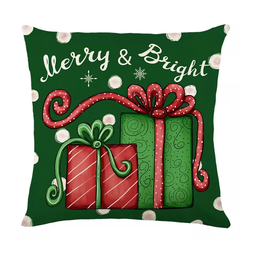 Foto 4 | Fundas De Almohada Cojín De Lino Con Cascanueces Navidad 4 Pzs Multicolor