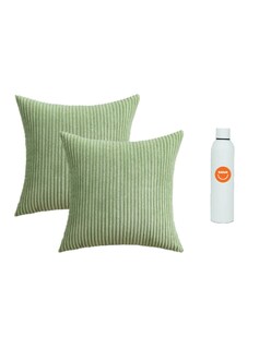 Foto 1 | Fundas para Cojines Decorativos Terciopelo 2 Piezas + Termo Güish Gratis