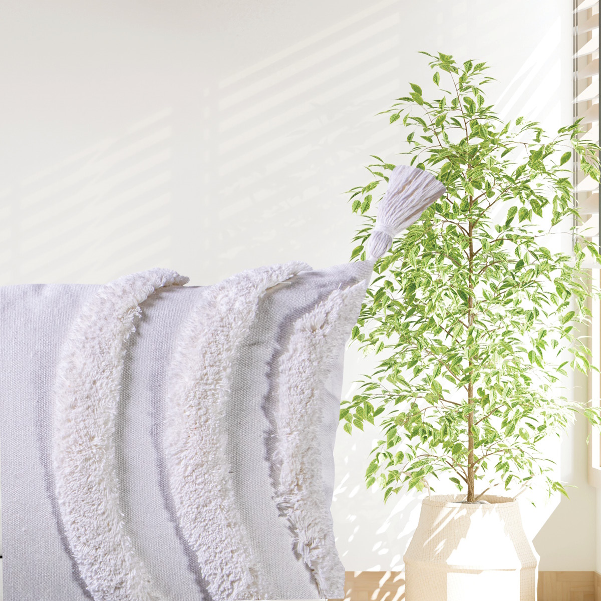 Foto 2 | Funda para Cojín Holly Blanco 45x35 Cm Concord