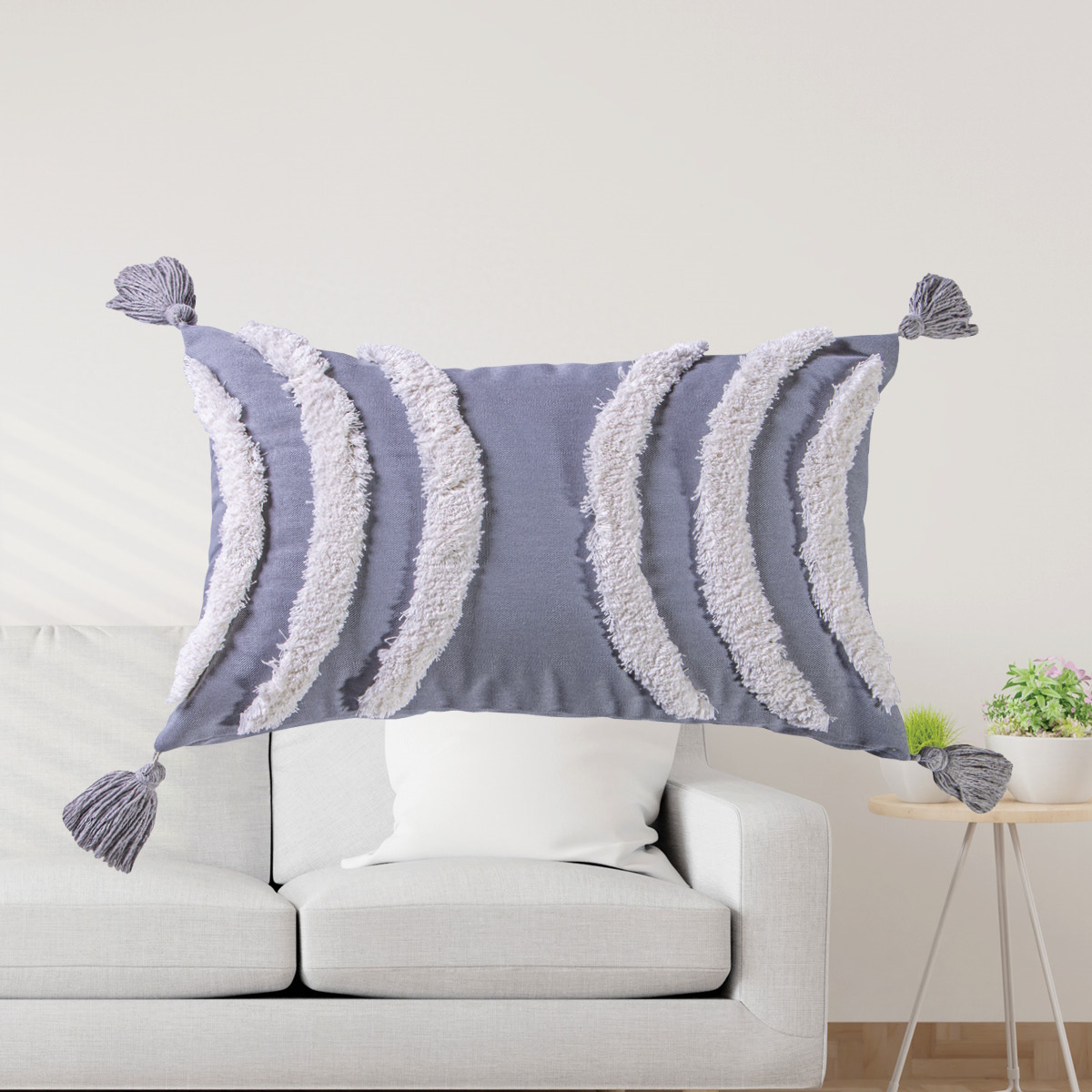 Foto 4 pulgar | Funda para Cojín Itzá Gris 45x35 Cm Concord
