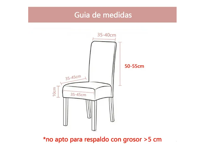 Foto 3 pulgar | Xtellar Protectors Premium Marrón Oscuro - Kit De 6 Fundas Elásticas De Lujo Para Sillas De Comedor