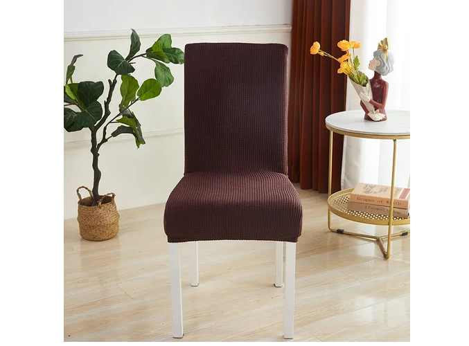 Foto 4 pulgar | Xtellar Protectors Premium Marrón Oscuro - Kit De 6 Fundas Elásticas De Lujo Para Sillas De Comedor