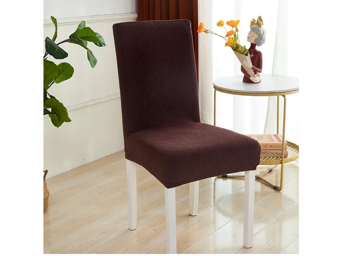 Foto 5 pulgar | Xtellar Protectors Premium Marrón Oscuro - Kit De 6 Fundas Elásticas De Lujo Para Sillas De Comedor